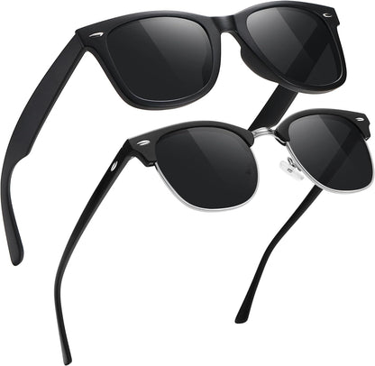 Polarized Sunglasses for Men Women Classic Retro Sun Glasses for Driving Fishing UV Protection