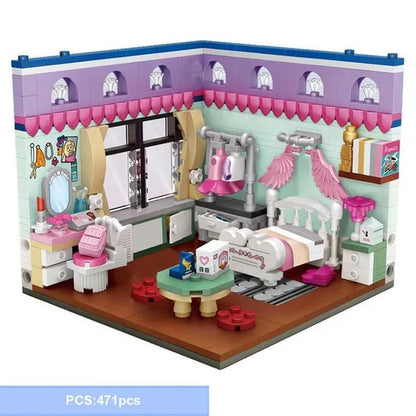 Loz Amusement Park Food Truck Merry-Go-Round Ferris Wheel Mini House Diamond Mini Building Block Cute Toys for Kids and Girls