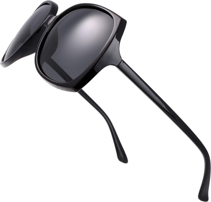 Women's Oversized Square Jackie O Cat Eye Hybrid Butterfly Fashion Sunglasses - Exquisite Packaging