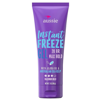 Instant Freeze Hair Gel with Jojoba Oil & Sea Kelp, 7 Ounce