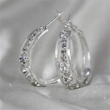 Luxury Fashion Creative Zircon Earrings Natural Zircon Earrings Golden Silvery Black Rose Golden Women's Earrings Wedding Engagement Wedding Earrings Jewelry Birthday Party Anniversary Gift