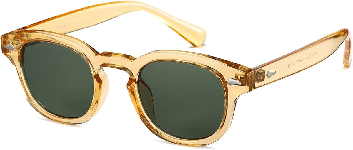 Unisex Vintage Retro Round Style Tinted Sunglasses For Men Women Fashion Circle Sun Glasses 46mm