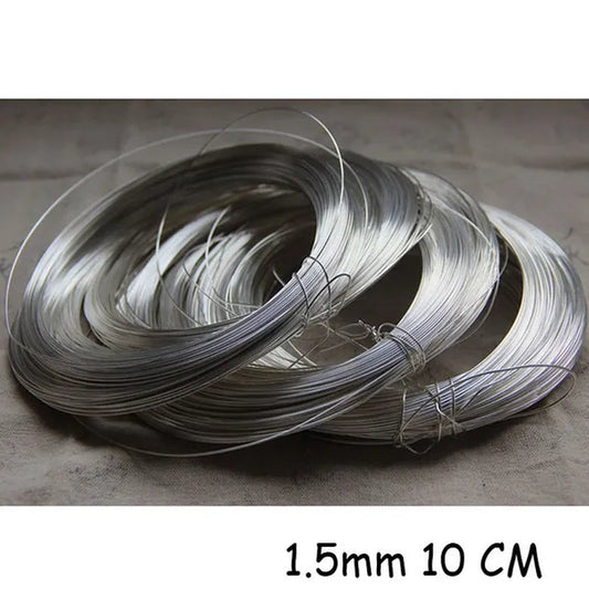1.5MM 925 Sterling Silver Wire Diameter 10cm Beading Stringing Jewelry DIY handmade jewelry Wire Line