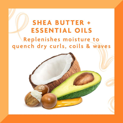 Coconut Oil Shine & Hold Mist with Shea Butter for Natural Hair, 8 Fl Oz