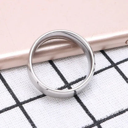 Fashion Jewelry Couple rings 8mm fuck off Steel Ring Engraved fuck off blue black