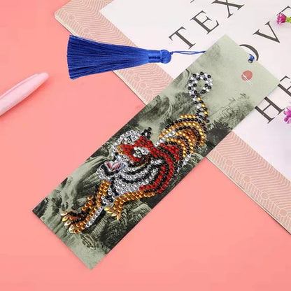 20 Types New Diy Leather Book Marks Special Shaped Diamond Painting Tassel Bookmarks Crafts Gifts For Christmas