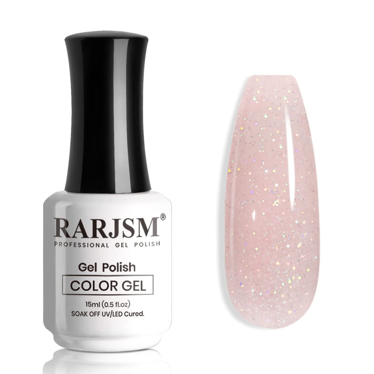 Nude Hot Pink Iridescent Gel Nail Polish Sheer Bright Neon Pink Glitter Jelly Gel Polish Neutral Shimmery Summer Color Sparkle Rainbow Pigment Gel 15ml Soak off Cured Need for Home Salon DIY
