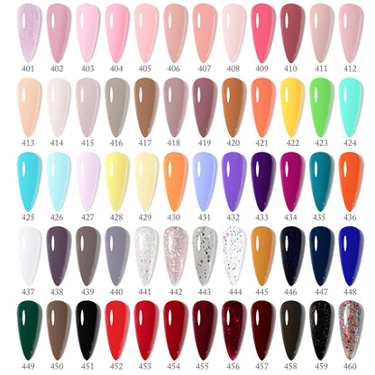 VENALISA VIP4 Gel Nail Polish Set, 60 Colors 7.5ML All Seasons Holiday Gel Polish Soak Off Glitter Nail Art Starter Kit Beauty Set for Women Girls Valentines Birthday Day Gift
