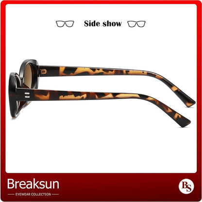 Retro Oval Sunglasses for Women Men Fashion Small Oval Sunglasses 90s Vintage Shades