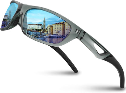 Polarized Sports Sunglasses Driving Sunglasses Shades for Men Women Tr90 Frame for Cycling Fishing Running RB831