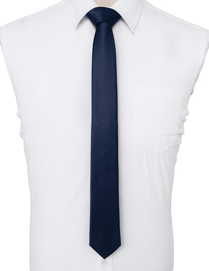 2.4" Solid Color Skinny Tie for Men Slim Necktie(6Cm)