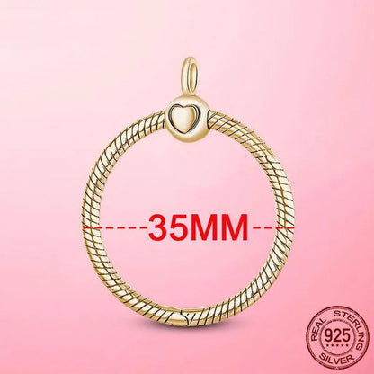 2023 Heart O Pendant 925 Sterling Silver O Pendant fit Original Cable Chain Pendant Necklace DIY Charm Beads Jewelry Anniversary Gift