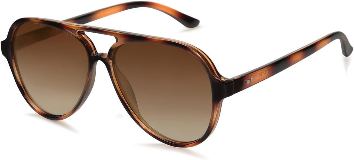 Classic Polarized Aviator Sunglasses for Women Men, Retro Trendy Aviators Shades SJ2201