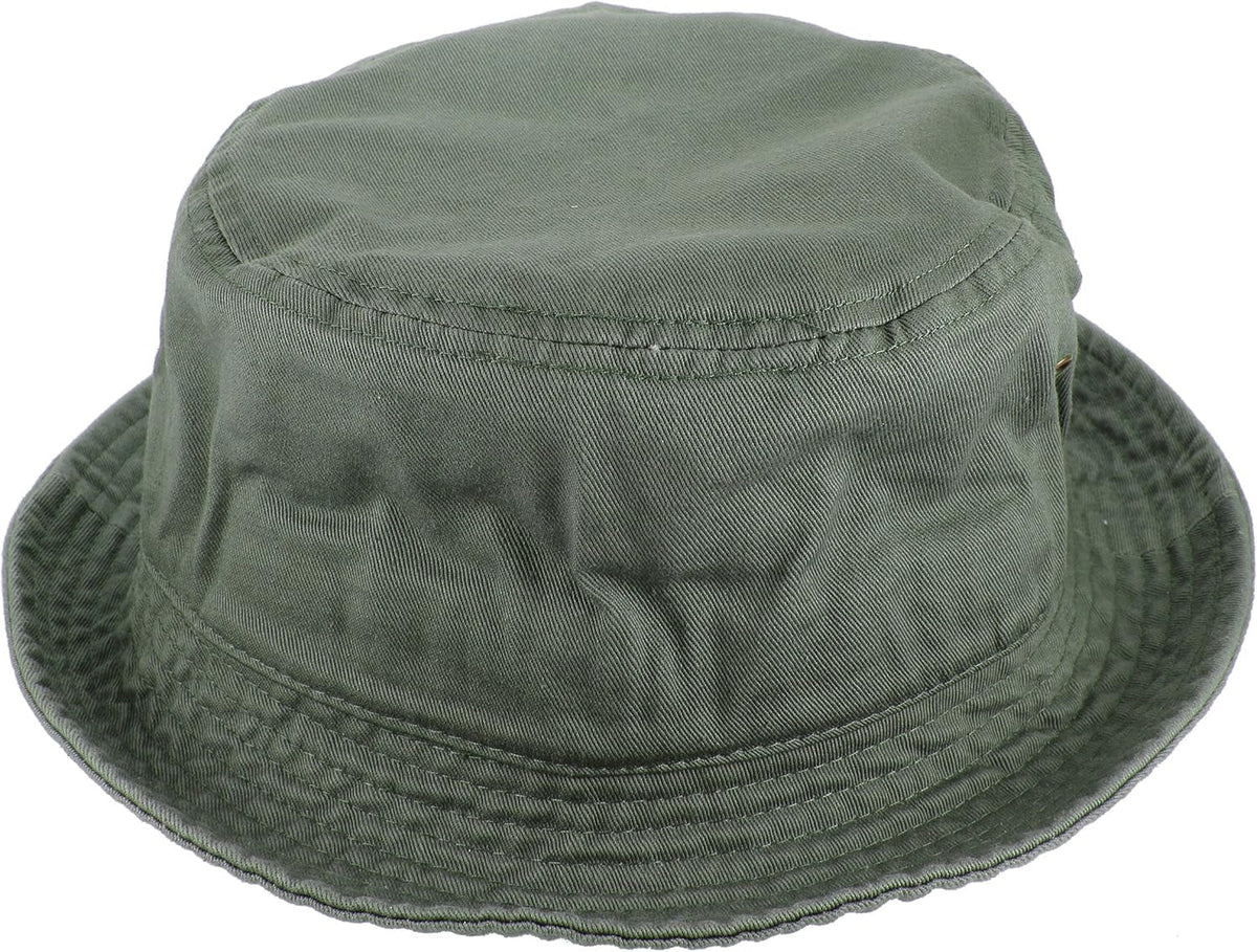 Solid Color 100% Cotton Bucket Hat for Women and Men Packable Travel Summer Beach Hat