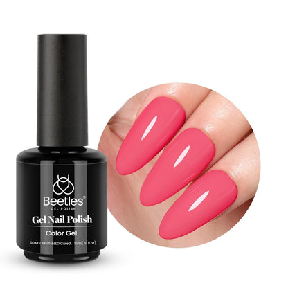 Beetles Neutral Gel Nail Polish 15ml Nude Pink Polish Set Pink Jelly Soak Off U V LED Nail Lamp Translucent Nail Art Gel