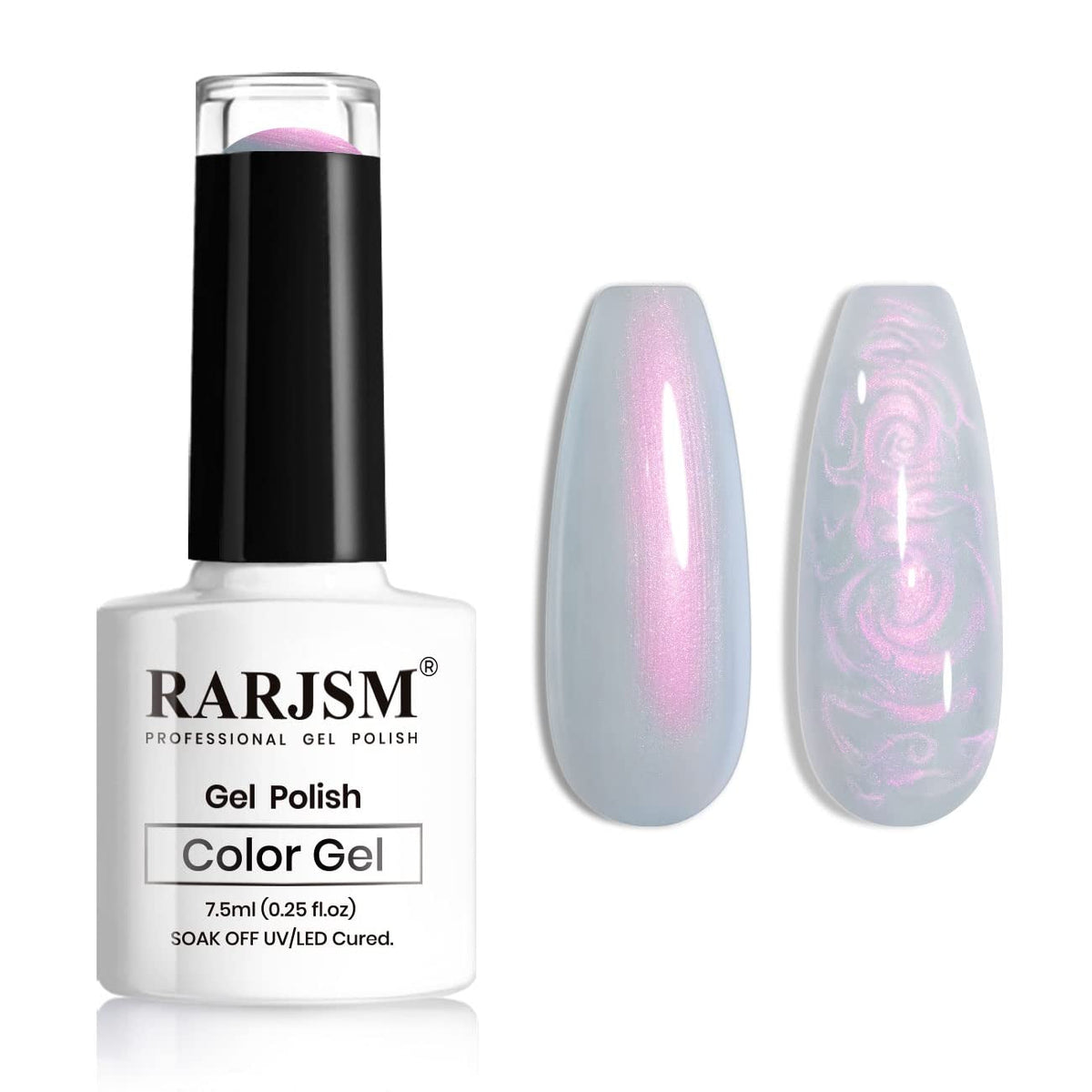 Pearl Gel Nail Polish, Glitter Drawing Gel Polish Shimmer Mermaid Nail Gel Soak Off UV Gel for Salon Home DIY Manicure Use