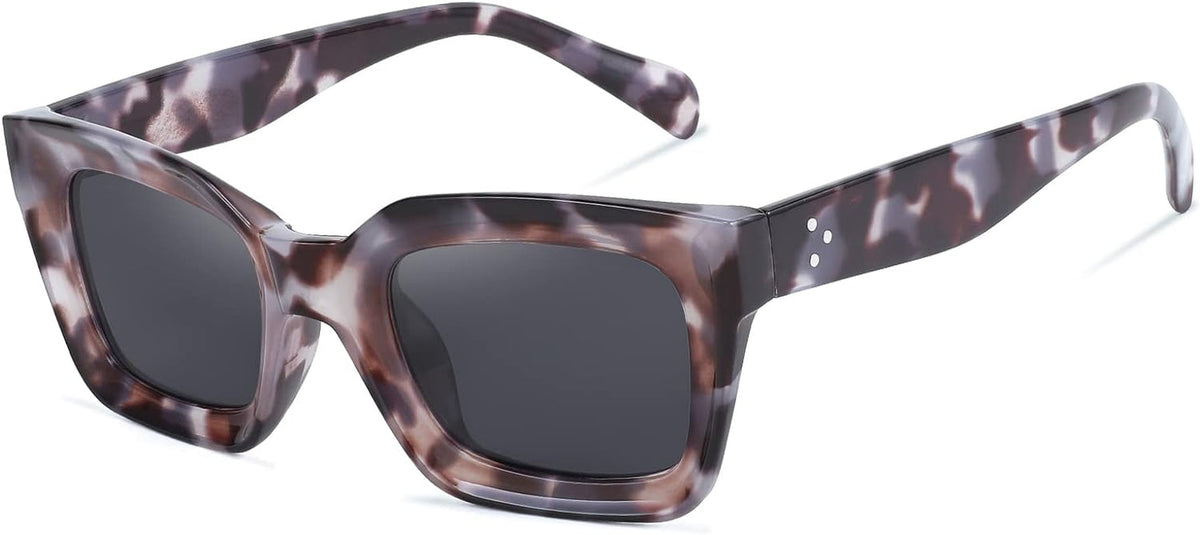 Classic Women Sunglasses Fashion Thick Square Sun Glasses Chunky Frame UV400 B2471