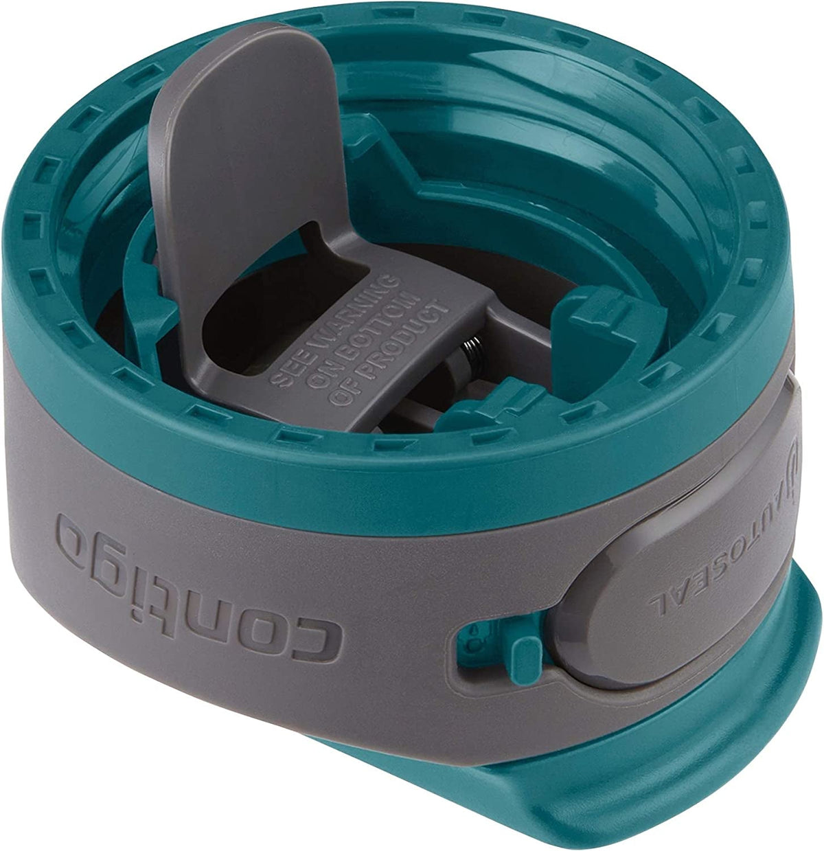 Cortland 24Oz Water Bottle, Bpa-Free Plastic, Spill-Proof, Leak-Proof Lid, and Carry Handle, Dishwasher Safe, Spirulina