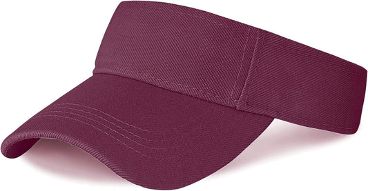 1 Piece of Sport Wear Athletic Visor Sun Sports Visor Hat Visor Adjustable Cap for Women and Men (One Size)