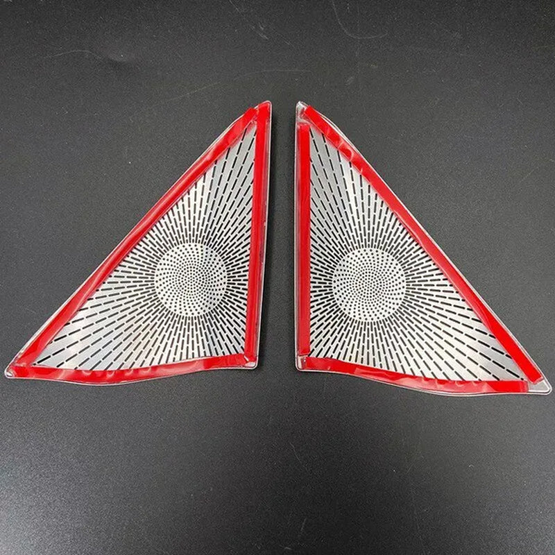 For Mercedes Benz E Class W212 2009-2015 Interior Trim Car Styling Car Front a Pillar Audio Speaker Cover Stainless Steel Sticker Decor Accessories