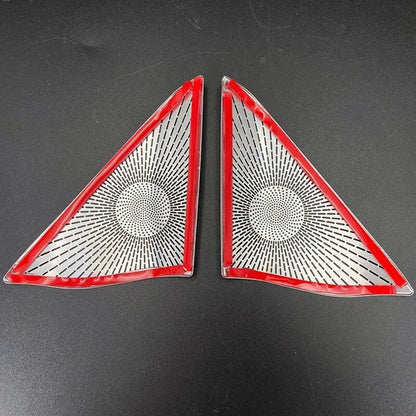 For Mercedes Benz E Class W212 2009-2015 Interior Trim Car Styling Car Front a Pillar Audio Speaker Cover Stainless Steel Sticker Decor Accessories