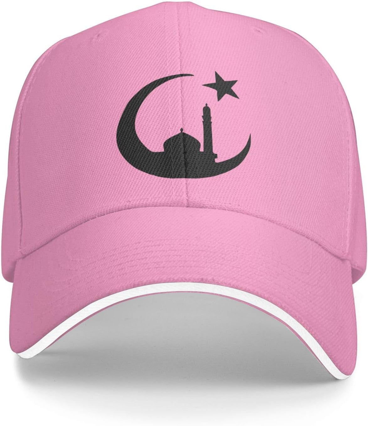 Funny-Muslim-Islam-Arabic-Islamic-Religious Allah God Be Gift Trucker Hat for Men Women Baseball Hat Snapback Golf Hat Pink