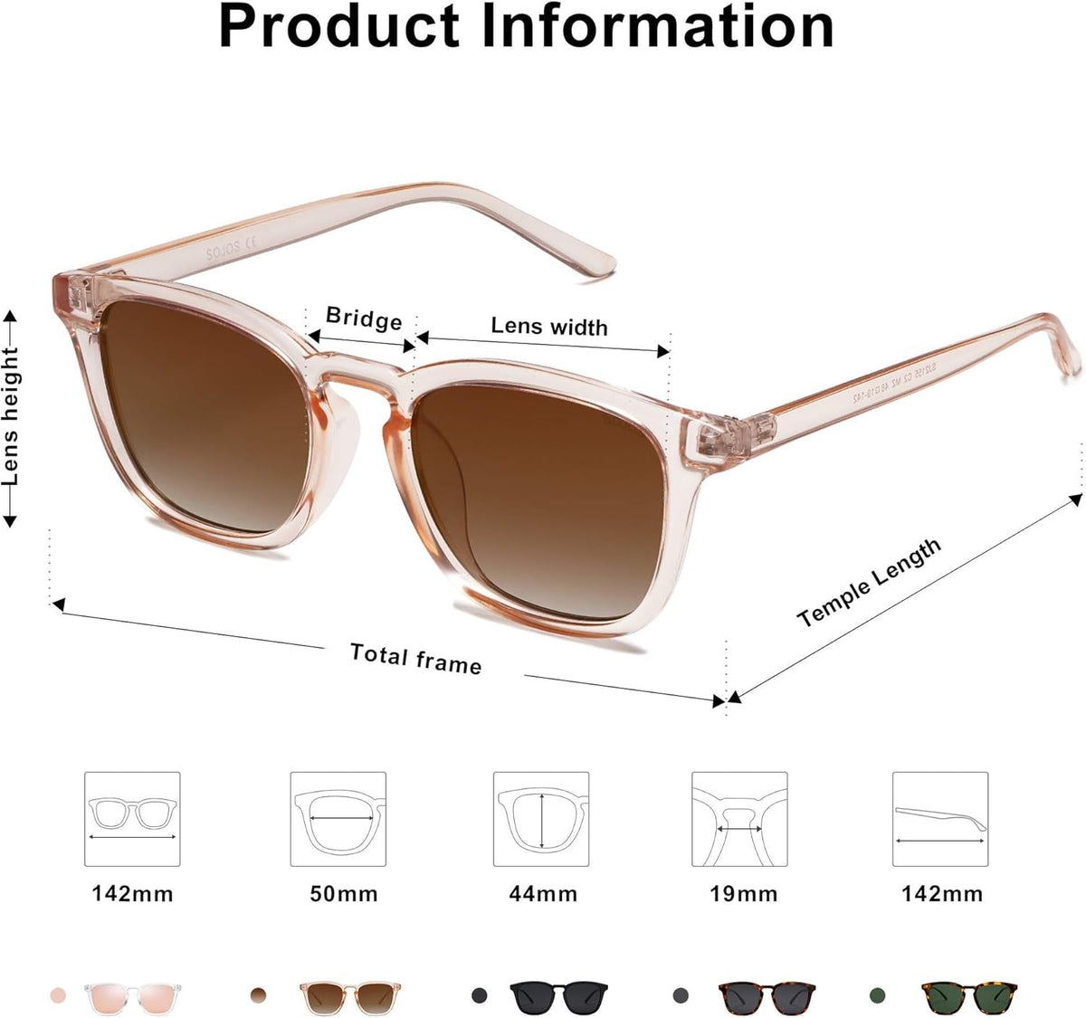 Polarized Sunglasses for Women Men Classic Vintage Style Shades