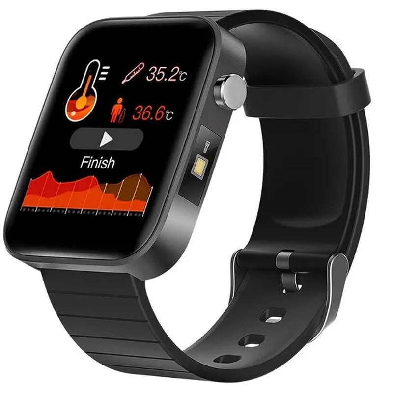 2021 NEW Smart Watch Bluetooth Watch Body Temperature Blood Pressure Blood Oxygen Monitor Wristband Fitness Tracker Bracelet Heart Rate Monitor Smartwatch 1.54" Large Screen with Flashlight PK DZ09 Apple Watch series 6 5 4 Galaxy Watch Active