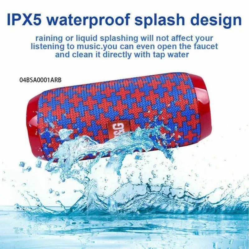 Bluetooth Speaker Outdoor Portable Waterproof Wireless Audio Multifunction Stereo Bass USB/TF/FM Radio Loud