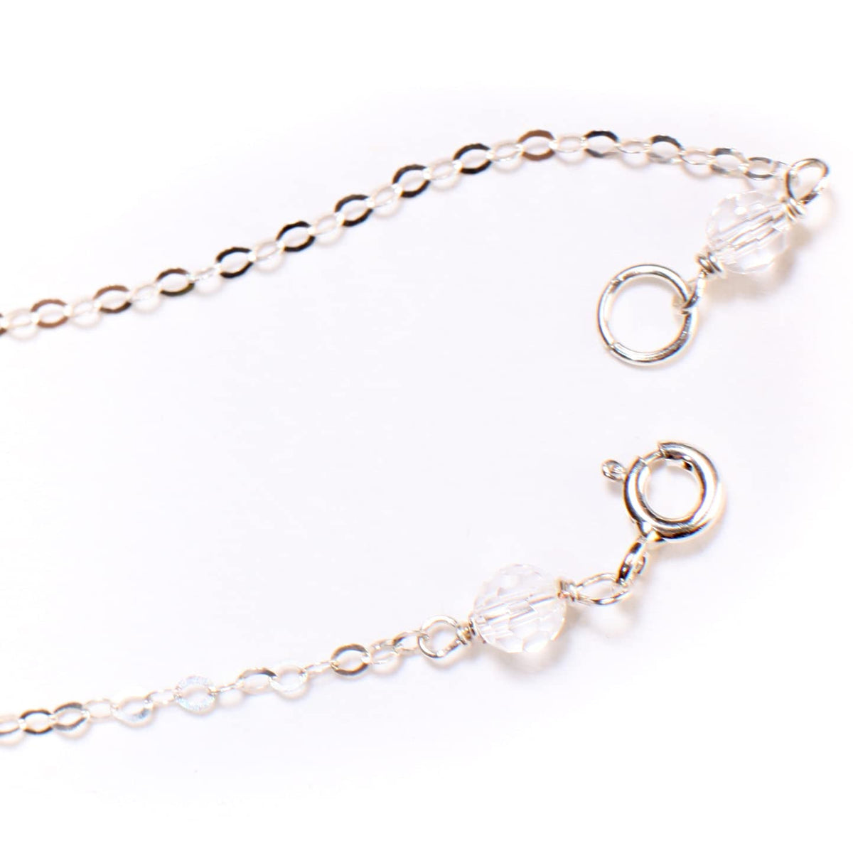 Clear Rock Crystal Quartz 12X17Mm Faceted Briolette Drop Wire Wrapped Gemstone Pendant Necklace in 925 Sterling Silver Chain and Clasp (24")