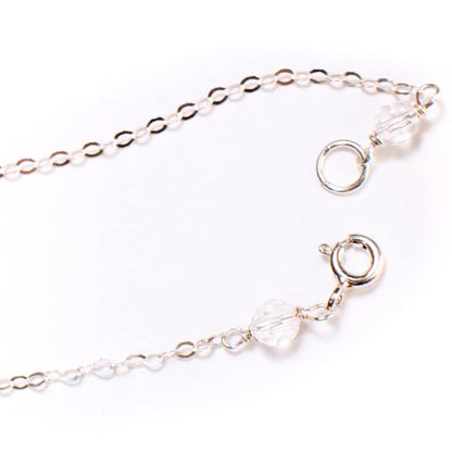 Clear Rock Crystal Quartz 12X17Mm Faceted Briolette Drop Wire Wrapped Gemstone Pendant Necklace in 925 Sterling Silver Chain and Clasp (24")
