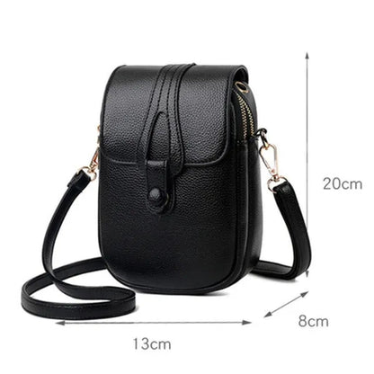 2023 New High Quality High-capacity Women's Fashion Shoulder Bag Genuine Leather Cross Body Shoulder Bags Retro Style Handbags Purses Mobile Phone Bag