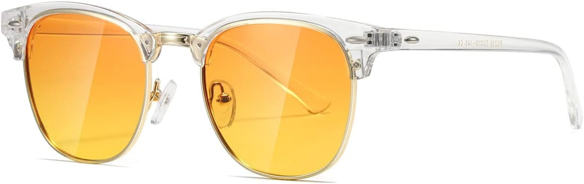 Polarized Sunglasses For Women And Men Semi Rimless Frame Retro Sun Glasses AE0369