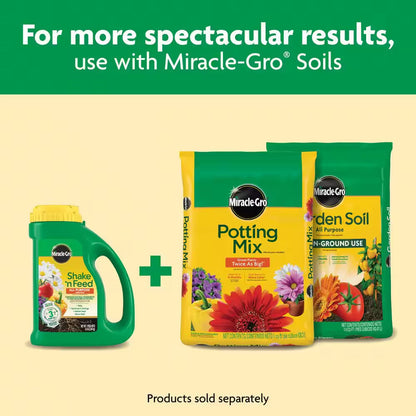 Shake N Feed All Purpose Plant Food 4.5 Lbs. for In-Ground and Container Plants, Feeds up to 3-Months, Dry Fertilizer
