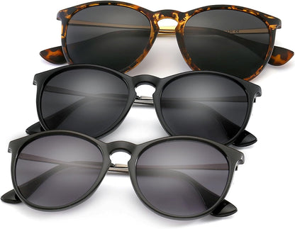 Vintage Round Sunglasses for Women Men Classic Retro Designer Style