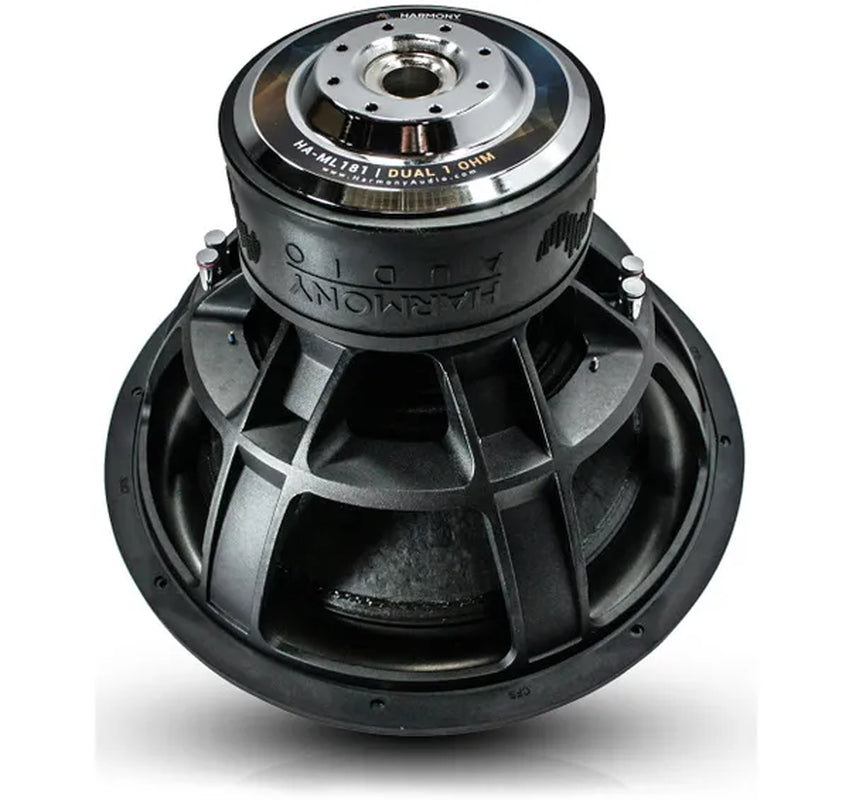 Harmony Audio HA-ML181 Monolith 18" Car Stereo Competition SPL Sub 3500W Dual 1 Ohm Subwoofer