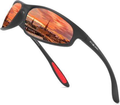 Polarized Sports Sunglasses for Men Cycling Driving Fishing UV400 Protection