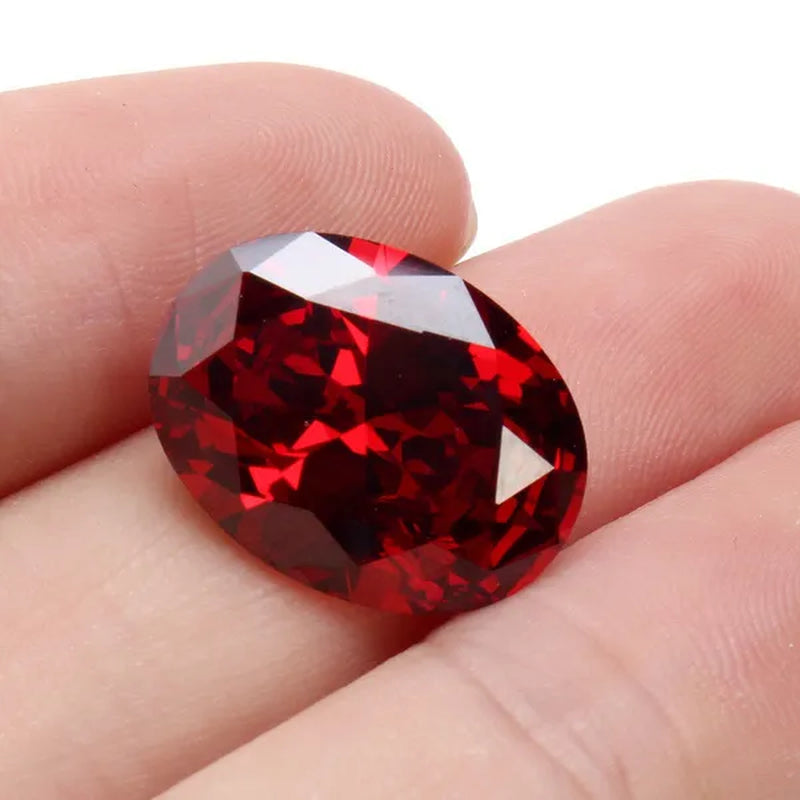 10 CT PIGEON BLOOD RED RUBY UNHEATED 12 * 16 MM DIAMOND OVAL LOOSE GEMS