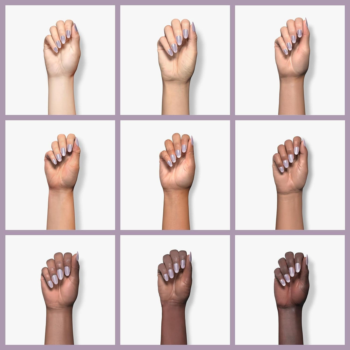 expr, Quick-Dry Nail Polish, 8-Free Vegan, Translucent Lavender Gray, Skip The Track, 0.33 fl oz