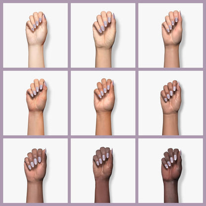 expr, Quick-Dry Nail Polish, 8-Free Vegan, Translucent Lavender Gray, Skip The Track, 0.33 fl oz