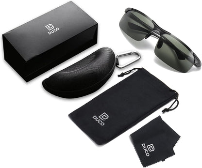 Men'S Sports Polarized Driving Carbon Fiber Sunglasses for Men UV400 Protection DC8277