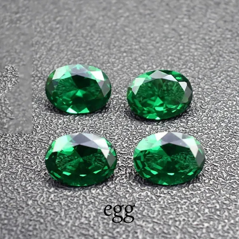 Stone of Life 3A Colombia Emerald Corundum Spinel Various Shapes Mosaic Jewelry Diy Green Gem AAA 5-7MM
