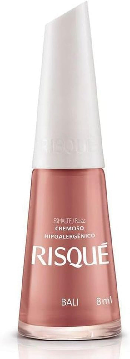 Nail Polish Brown | Esmalte de Unhas | Fast Dry, Hypoallergenic, Long-Lasting, Extra Sparkle, Made in Brazil | Café Brasileiro, 0.3 oz, 8ml