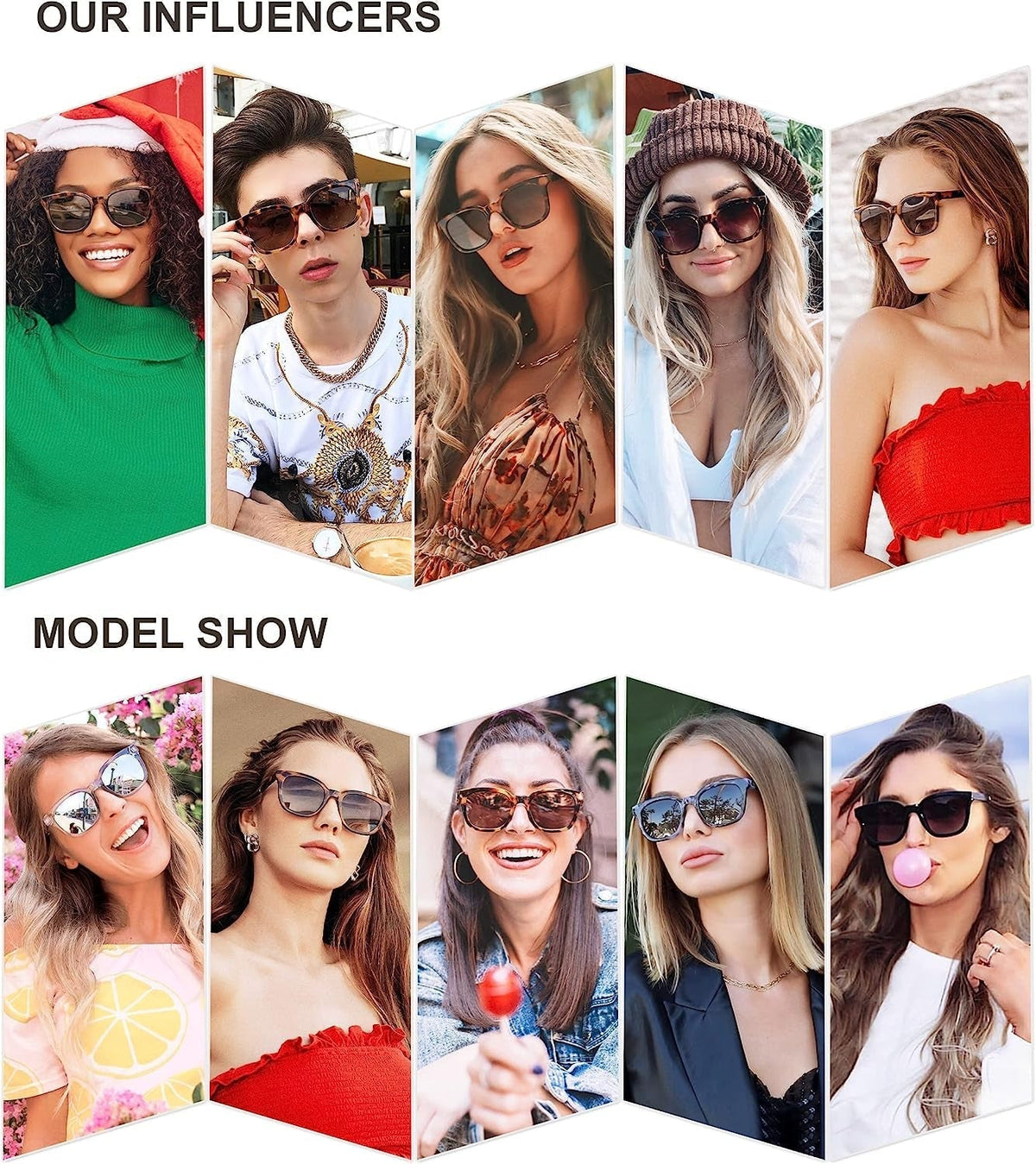 Classic Square Polarized Sunglasses Womens Mens Retro Trendy UV400 Sunnies SJ2050