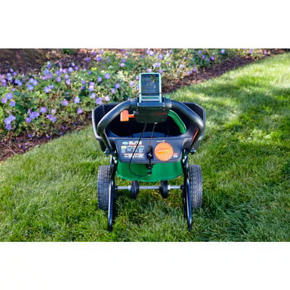 Elite Spreader Holds up to 20,000 Sq. Ft. of Product, Push Spreader for Grass Seed, Fertilizer, Salt and Ice Melt