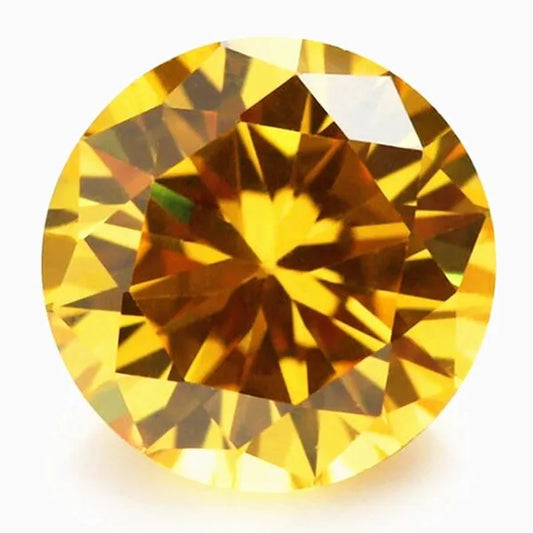 10.70 Cts Natural Gemstone Yellow Sapphire 12mm Round Cut Gem Sri-Lanka VVS