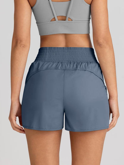 Womens Athletic Shorts High Waisted Running Shorts Gym Workout Shorts Casual Comfy Sport Shorts with Pockets 2025