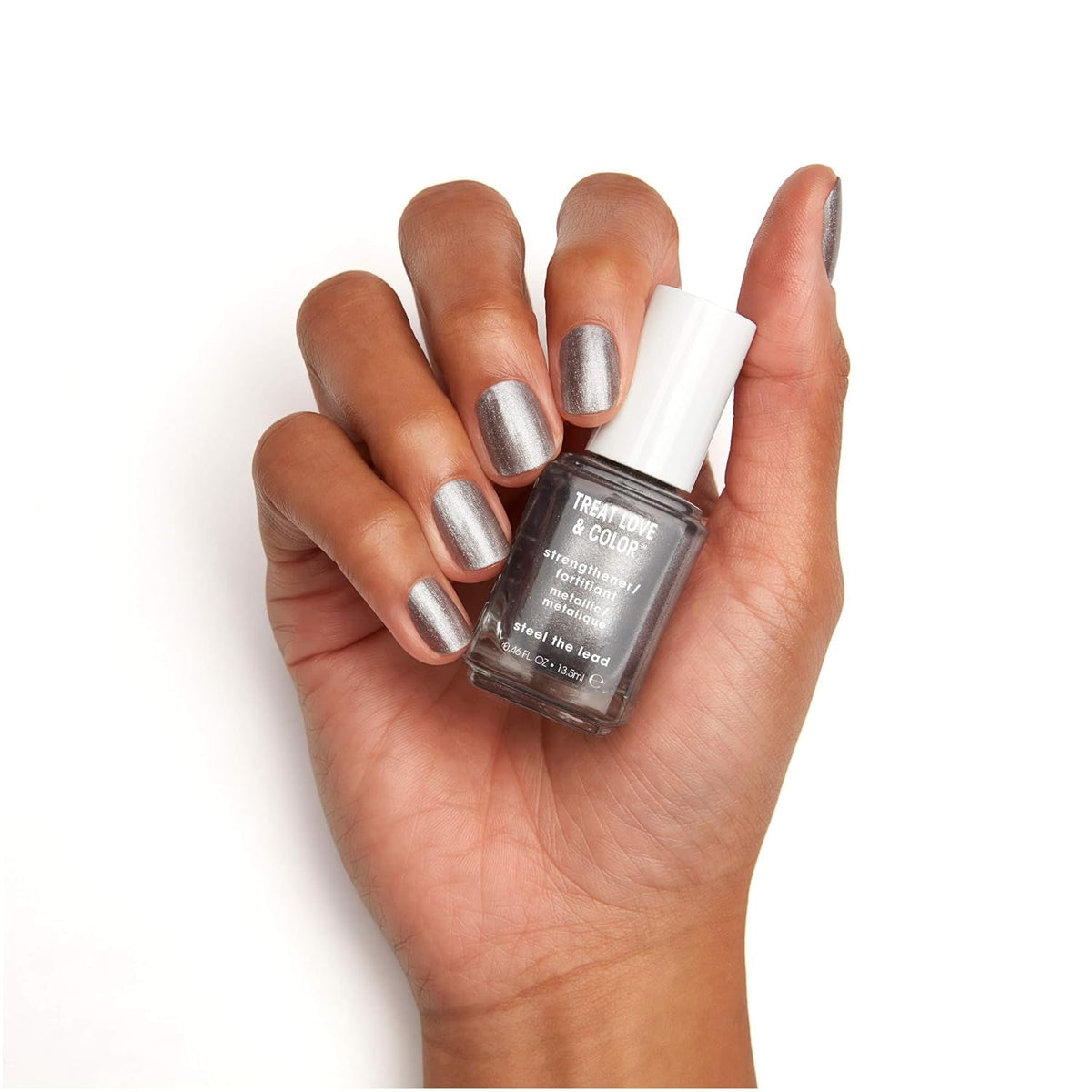 Treat Love & Color Nail Polish for Normal to Dry/Brittle Nails, Steel the Lead, 0.46 Fl. Oz.