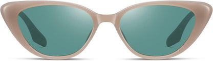 Retro Vintage Narrow Cat Eye Sunglasses for Women 90S Small Chic Style Trendy Sunnies UV400 Protection FZN7514