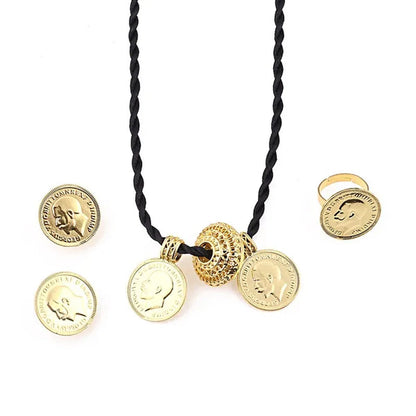 Ethiopian Cross Jewelry Set Women Jewelry Africa Coin Cross Eritrea Habesha Jewelry